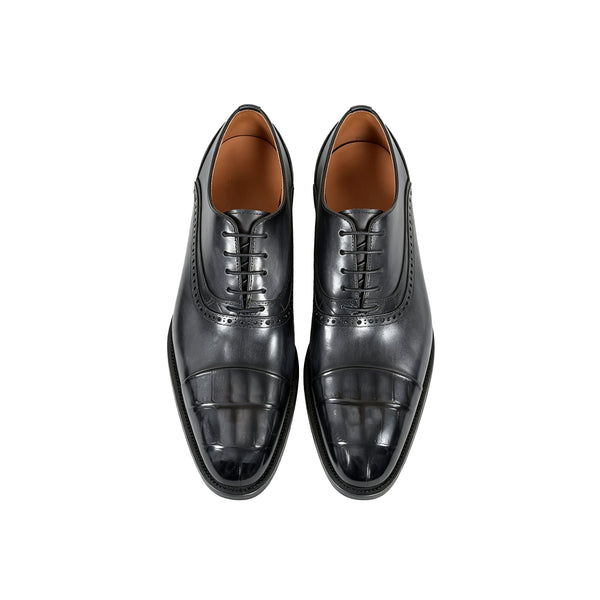 Maurice E Leather Lace-Up Oxford - Black