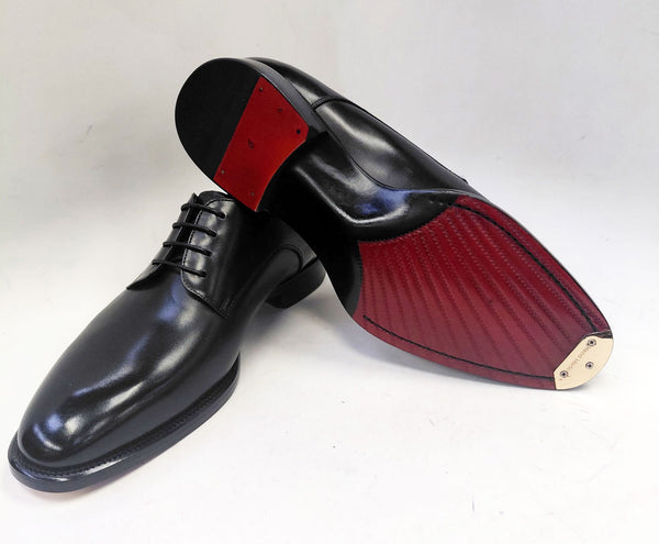 Maurice Leather Lace-Up Derby - Black