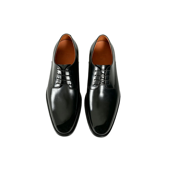 Maurice E Leather Lace-Up Derby - Black