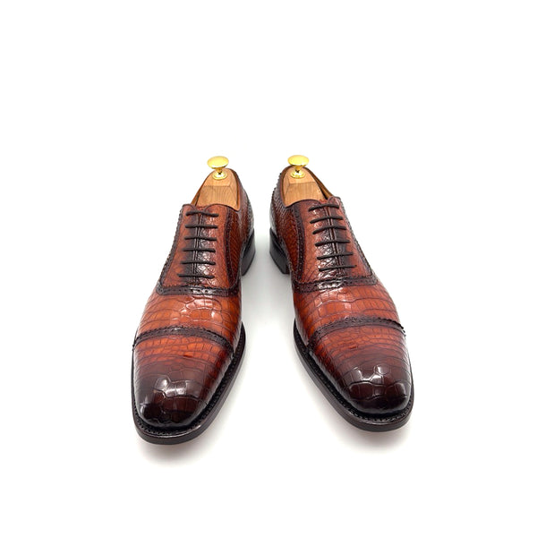Ugo Vasare Alligator Oxford - Camel