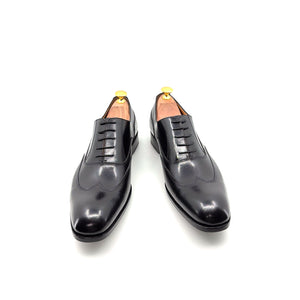 Ugo Vasare Leather Wingtip Oxford - Black