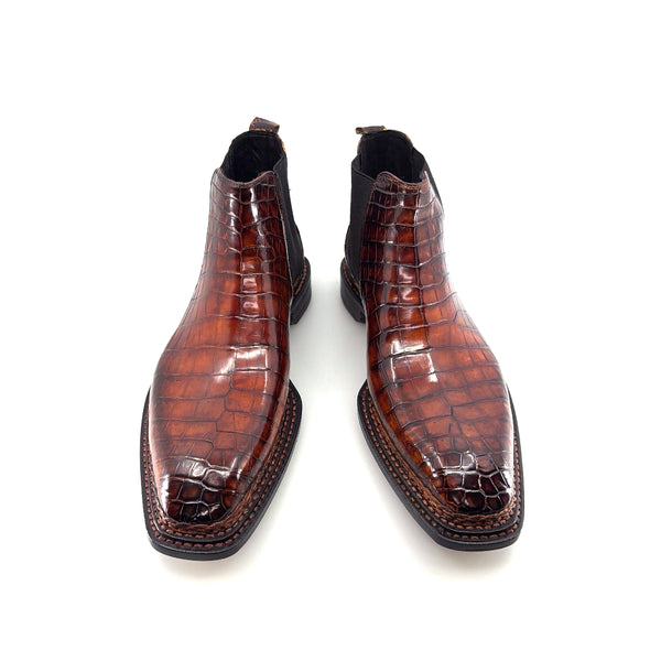 Maurice New York Custom Alligator Boot - Chocolate