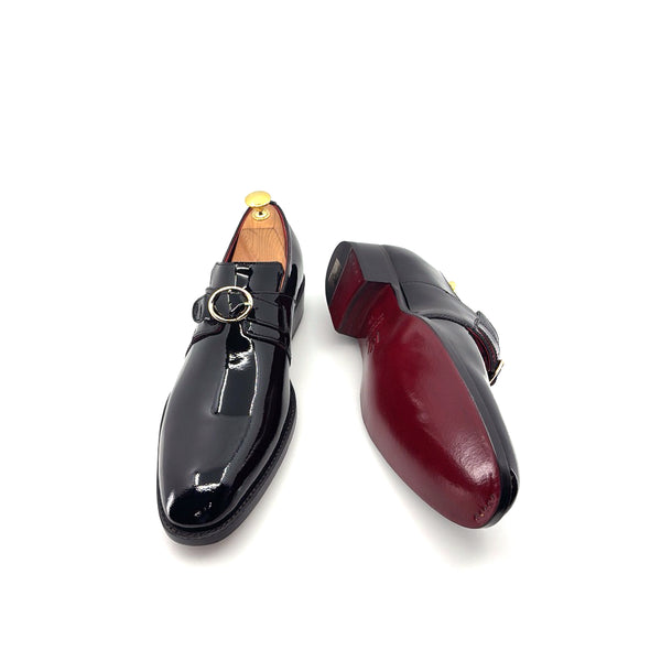 Ugo Vasare Patent Leather Slip-On - Black