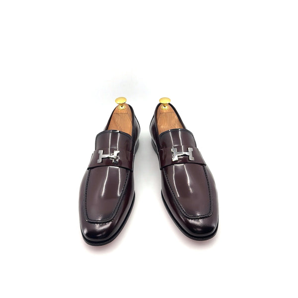 C Collection Nappa Leather H Loafer - Burgundy