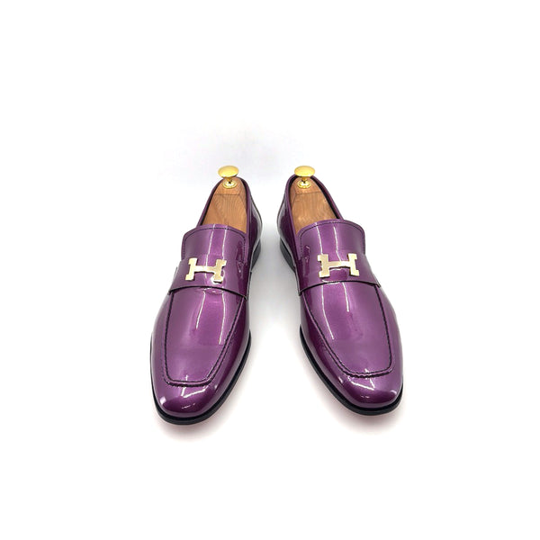C Collection Patent Leather H Loafer - Purple