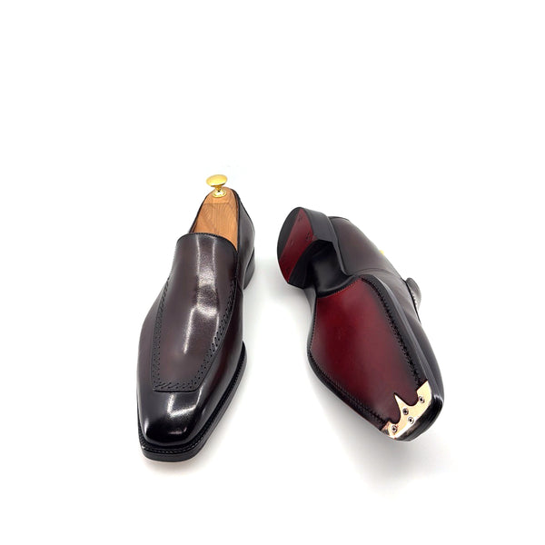 Maurice Leather Venetian Loafer - Brown