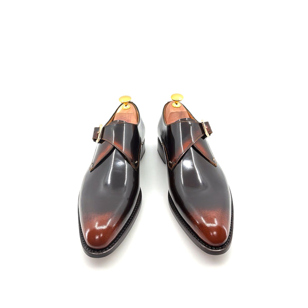 Ugo Vasare Leather Monkstrap - Caramel
