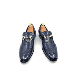 C Collection Leather Loafer - Navy