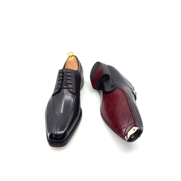 Maurice Leather Lace-Up Oxford - Black