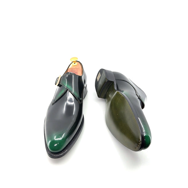 Ugo Vasare Patent Monkstrap - Green