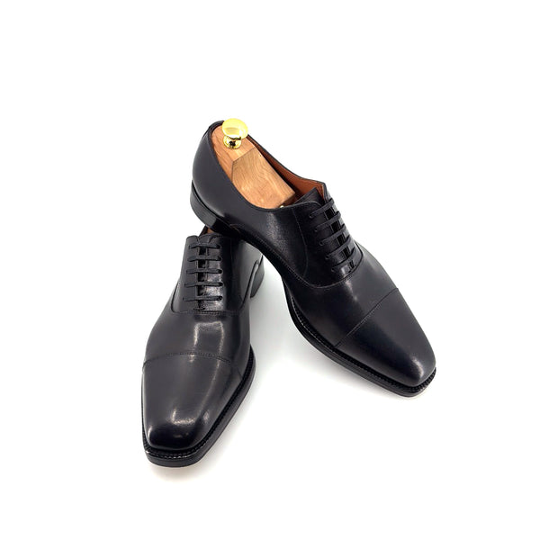 Maurice Leather Lace-Up Oxford - Black