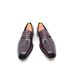 Maurice Custom Made Mirage Alligator Loafer - New Purple