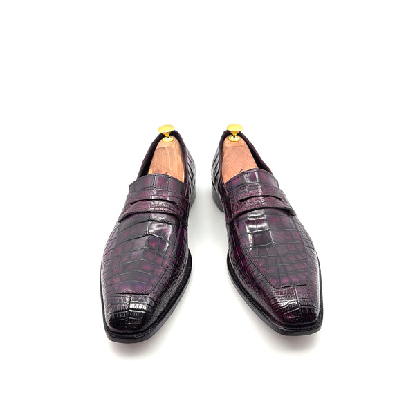 Maurice Custom Made Mirage Alligator Loafer - New Purple