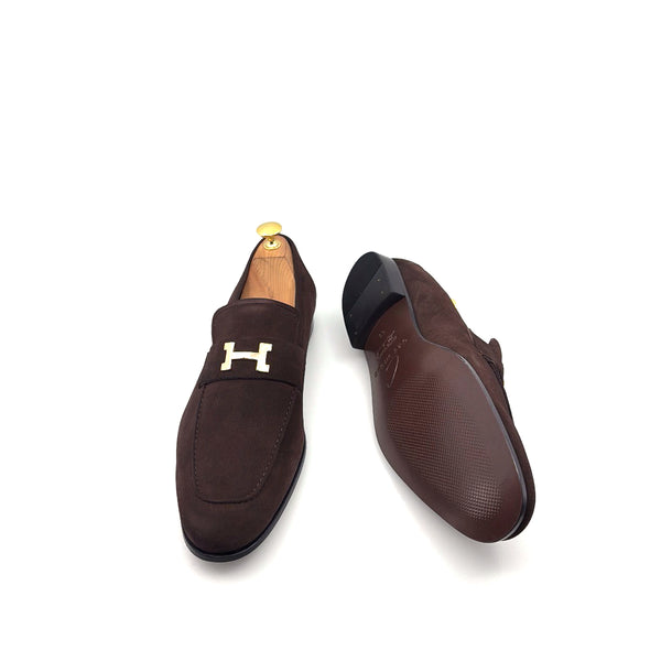 C Collection Suede H Loafer - Brown