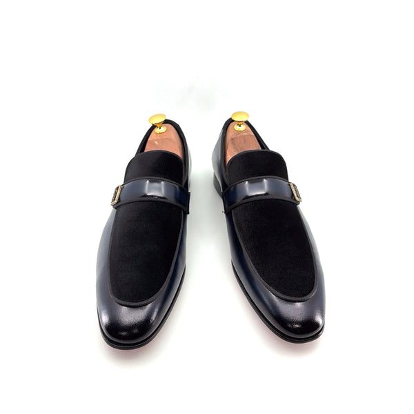 C Collection Leather Loafer - Navy