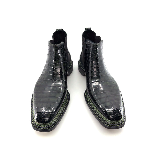Maurice New York Custom Alligator Boot - Green Forest