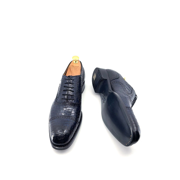 Ugo Vasare Alligator Oxford - Navy
