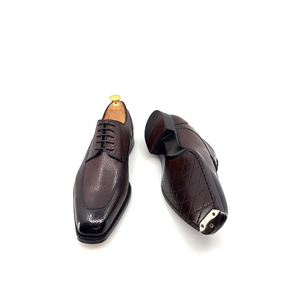 Maurice Peccary Leather Lace-Up Oxford - Brown