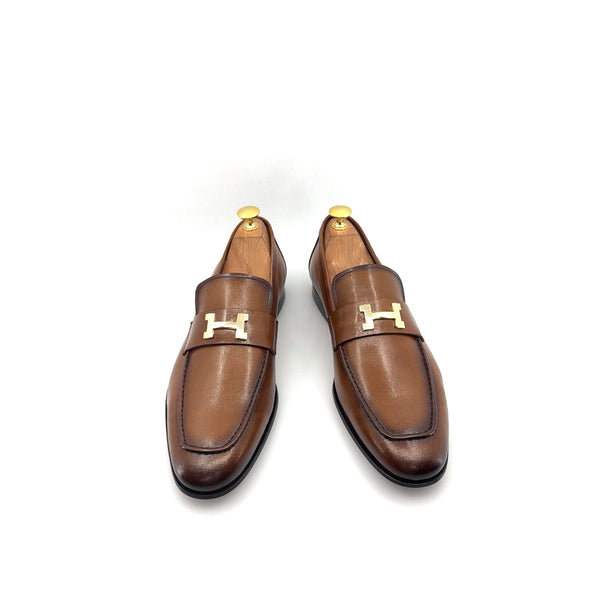 C Collection Nappa Leather H Loafer - Brown