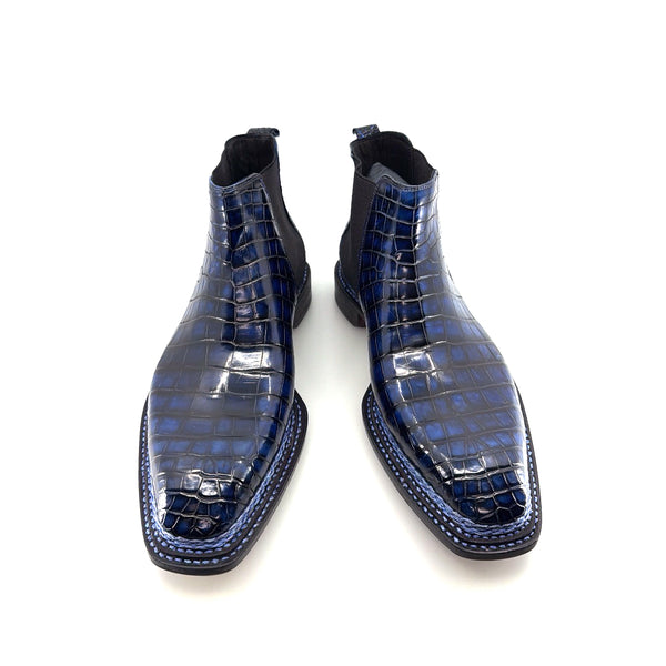 Maurice New York Custom Alligator Boot - Deep Ocean