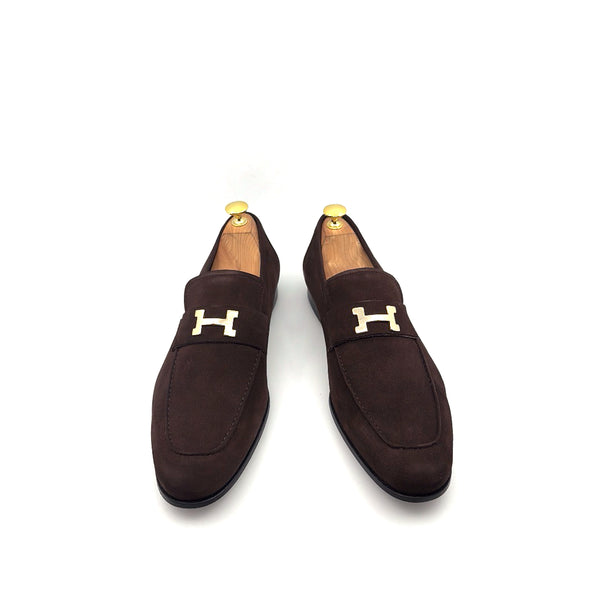 C Collection Suede H Loafer - Brown