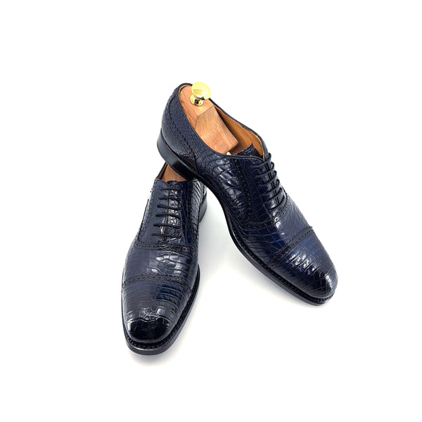 Ugo Vasare Alligator Oxford - Navy