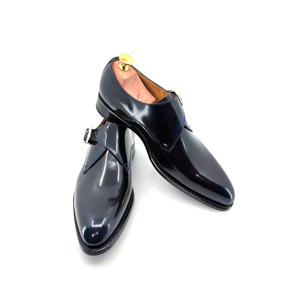 Ugo Vasare Leather Monkstrap - French/Blue