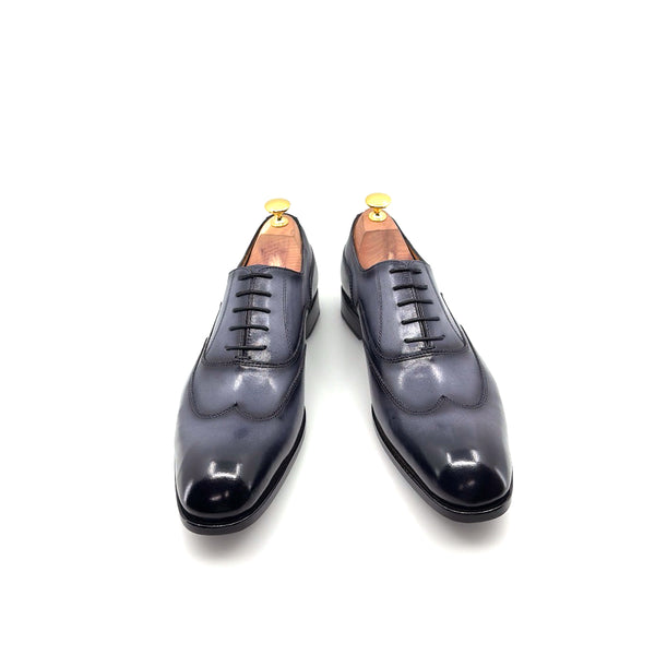 Ugo Vasare Leather Wingtip Oxford - Grey