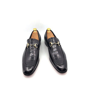 C Collection Leather Loafer - Black