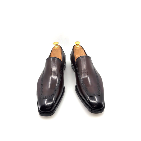 Maurice Leather Venetian Loafer - Brown