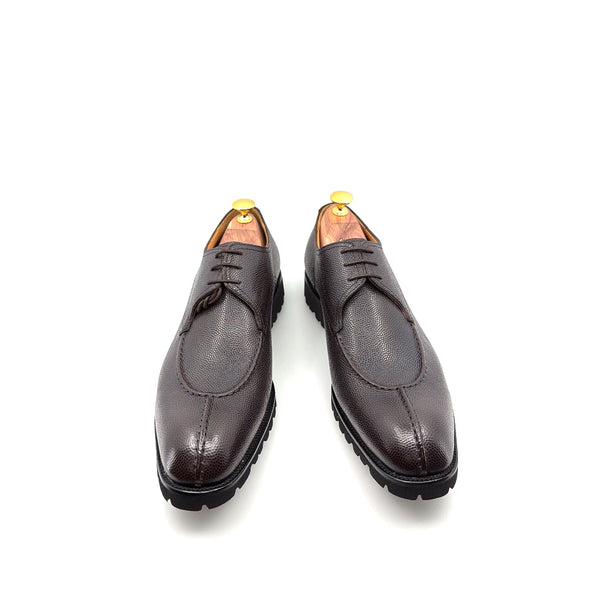 Ugo Vasare Jayden Pebble Grain Oxford - Brown