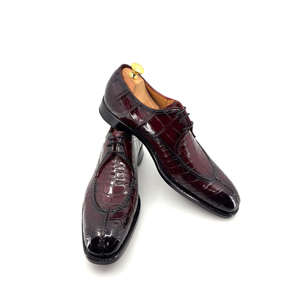 Ugo Vasare Jayden Alligator Shoe - Burgundy