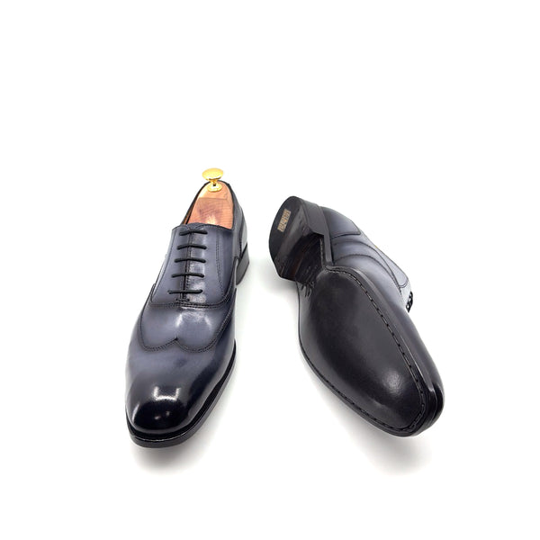 Ugo Vasare Leather Wingtip Oxford - Grey