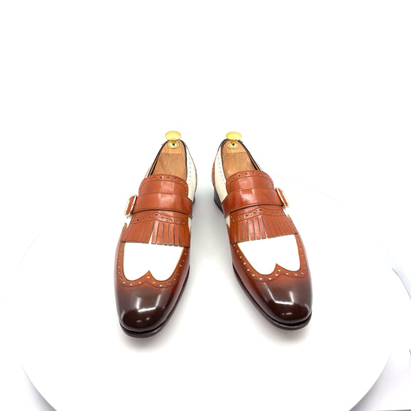 Ugo Vasare Calfskin Loafer - Camel/Cream