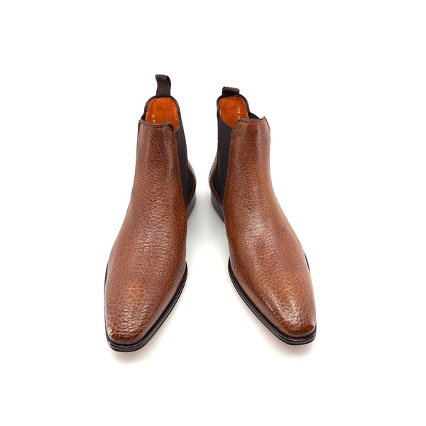 Mezlan Lambskin Slip-On Boot Tan