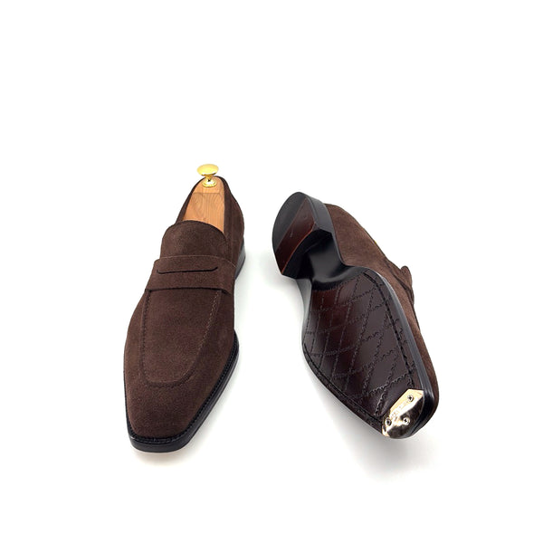 Maurice Suede Penny Loafer - Brown
