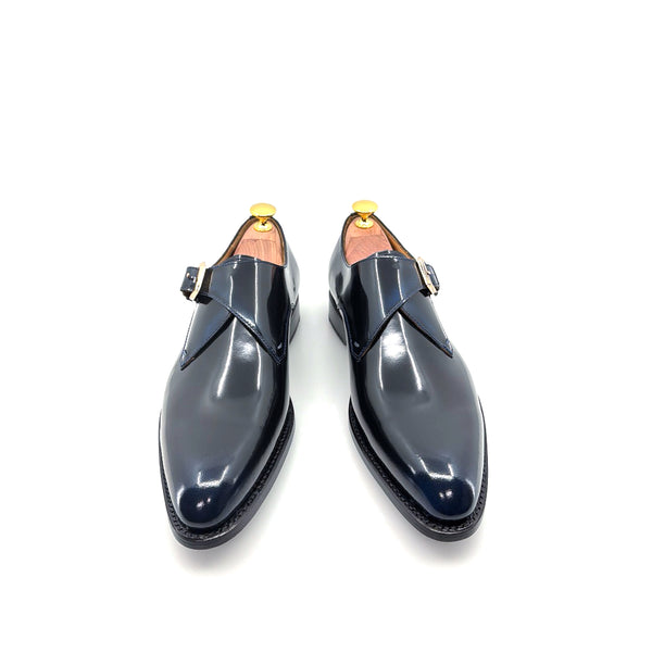 Ugo Vasare Leather Monkstrap - French/Blue