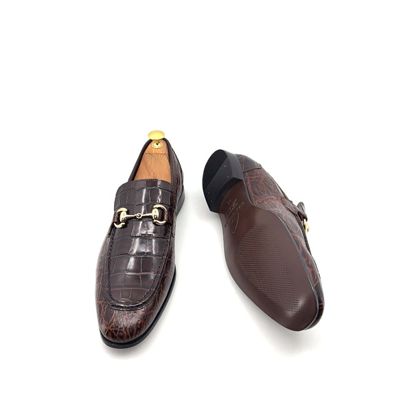 C Collection Leather Loafer - Brown