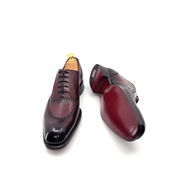 Ugo Vasare Charlton Calfskin Oxford - Burgundy