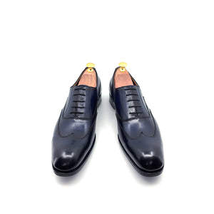 Ugo Vasare Leather Wingtip Oxford - Navy