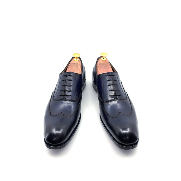 Ugo Vasare Leather Wingtip Oxford - Navy
