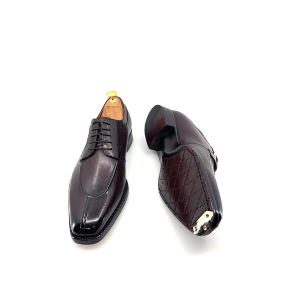 Maurice Leather Lace-Up Oxford - Brown