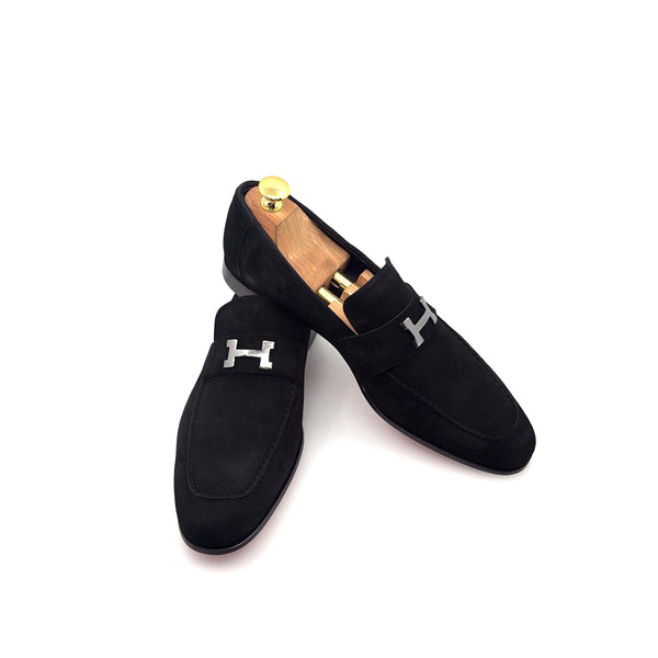 C Collection Suede H Loafer - Black