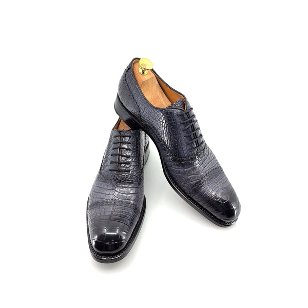 Ugo Vasare Alligator Oxford - Grey