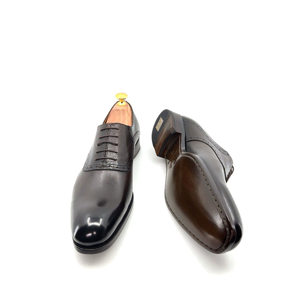Ugo Vasare Leather Lace-Up Oxford - Dark/Brown