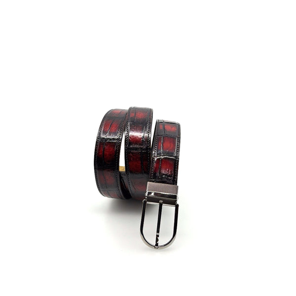 Maurice Custom Alligator Belt - Sport/Rust