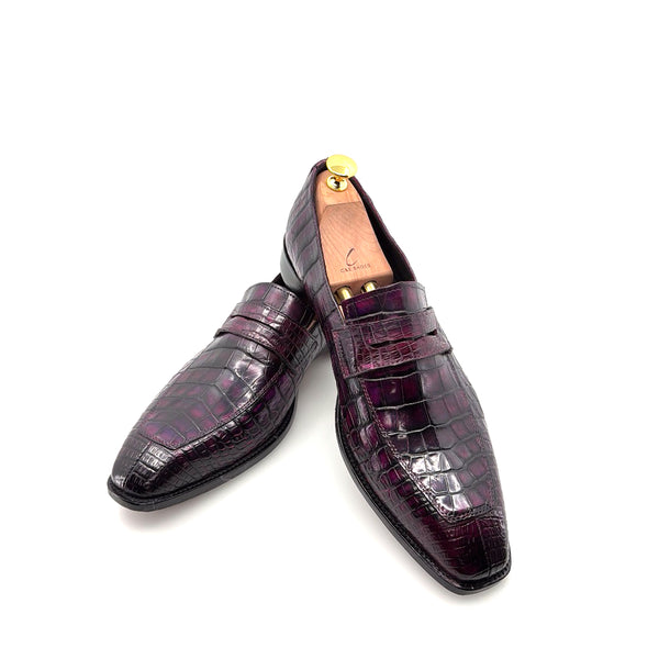 Maurice Custom Made Mirage Alligator Loafer - New Purple