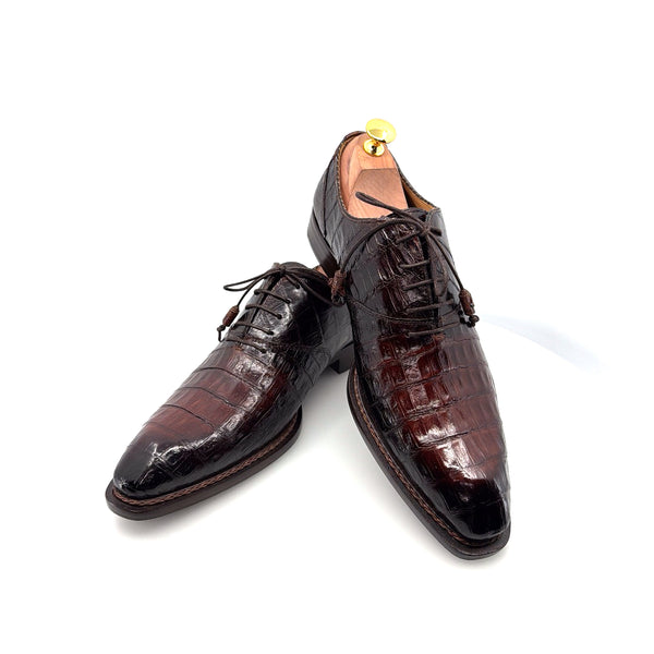 Mezlan Crocodile Oxford - Sport/Brown