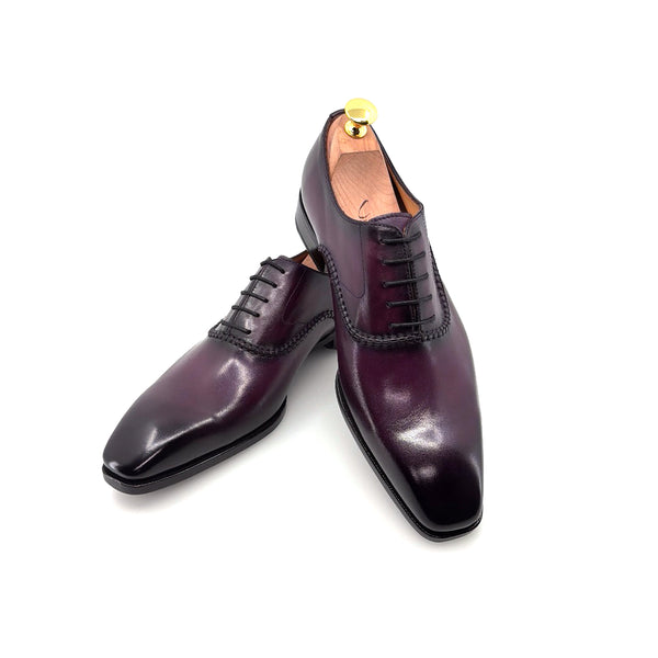 Ugo Vasare Leather Oxford - Purple