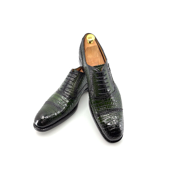 Ugo Vasare Alligator Oxford - Green